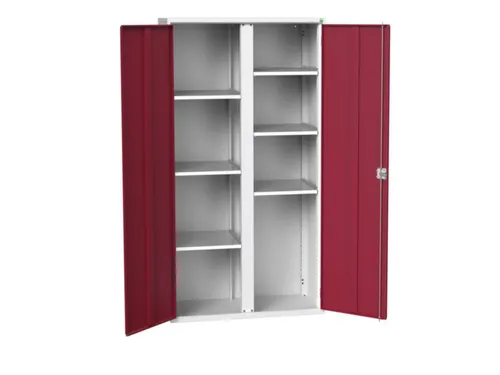 universele kast,HxBxD 2000x1050x550mm,6xStalen bodem,draaigrendelslot