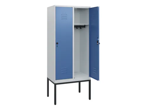 locker,HxBxD 1950x800x500mm,2vak,vak B 400mm,draaigrendel