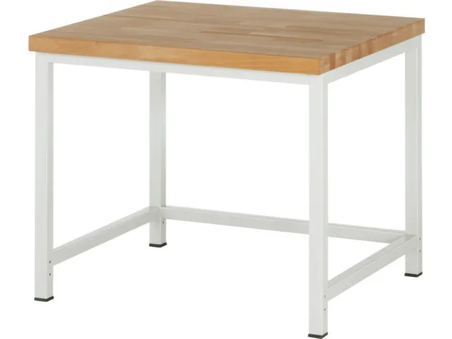 werkbank,HxBxD 840-1040x1000x900mm,beukblad,draagverm. 1250kg,RAL7035