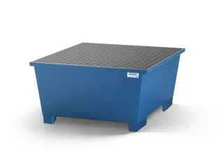 opvangbak,v. 1xIBC,opvangvol. 1000l,HxBxD 710x1350x1650mm,m. rooster - 1