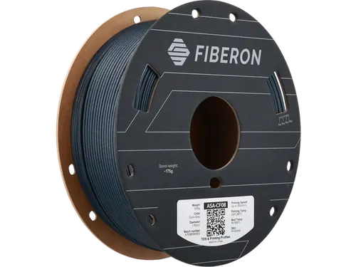 Polymaker 3D filament Fiberon ASA-CF08 1,75 mm Donkergrijs 0.5kg
