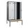 locker met bank,voor scheiding van kleding,HxBxD 2120x1200x815mm,4vak