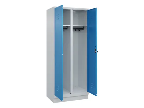 locker voor scheiding van kleding,HxBxD 1950x800x500mm,2vak