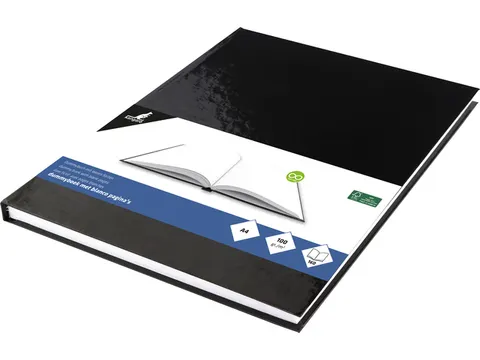 Dummyboek Kangaro A4 zwarte harde cover 80 blad 100 grams blanco papie