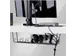 Kabelmanagement Tray voor onder bureau, 61,5cm Zwart