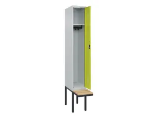 locker met bank,HxBxD 2120x300x815mm,1vak,vak B 300mm,cilinderslot - 1