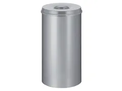 Papierbak met vlamdover Vepabins 50 liter 33.5cm x 63cm Lichtgrijs