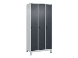 locker,HxBxD 1950x900x500mm,3vak,vak B 300mm,draaigrendel,voeten
