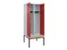 locker met bank,voor scheiding van kleding,HxBxD 2120x800x815mm,2vak