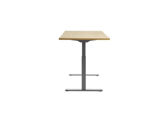Elektrisch ihv bureau,HxBxD 700-1200x1600x800mm,blad esdoorn