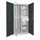 verticale kast,HxBxD 1950x1000x600mm,RAL7035,front RAL7016