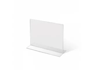 Folderhouder A6 T-stand Acryl liggend - 1