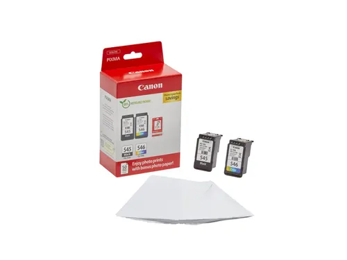 Canon PG-545 & CL-546 Inktcartridges Zwart + Kleur Set