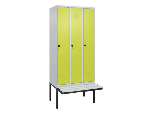 locker voor scheiding van kleding,HxBxD 2120x900x815mm,3vak