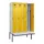 locker met bank,voor scheiding van kleding,HxBxD 2120x1200x815mm,4vak