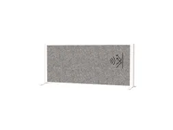 Akoestisch Bureauscherm MAULconnecto 120x50cm vrijstaand Wit/D.grijs
