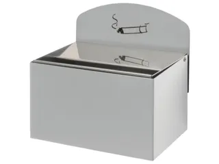 Wandasbak 87x140x98mm Achterwand Verzinkt Plaatstaal Zilverkleurig - 1