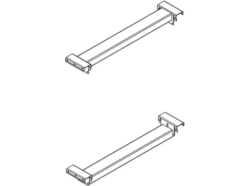 diepe aflegplank,v. palletstelling,D 1100mm,vakl. 400kg,staal,RAL2001