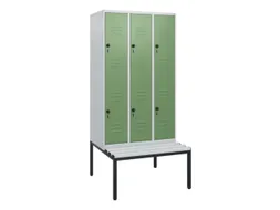 Dubbeldekse dekenkist,HxBxD 1950x900x815mm,3x2vak.,vak B 300mm