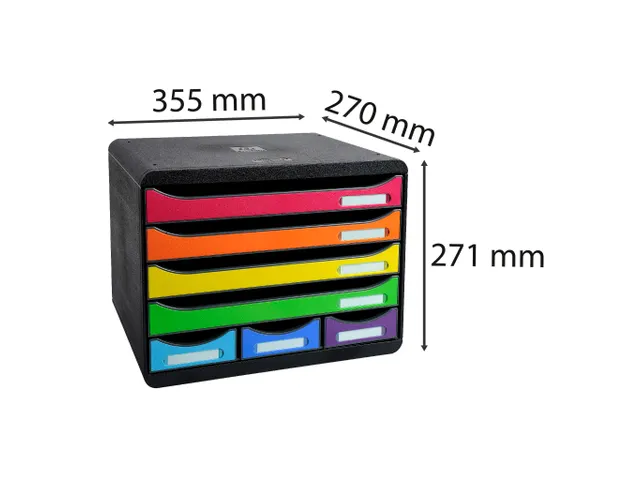 Store-box Mini 7 Laden Ecoblack Ladenblok Assorti Kleur