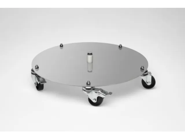 onderwagen,v. afvalbak Ø 500mm,RVS