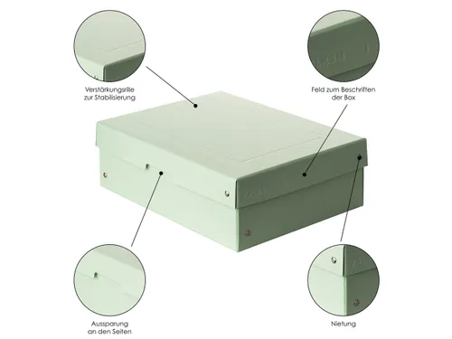 PureBox Pastell A4 verte 100mm