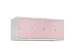 opzetkast,v. locker,4vak.,vak B 300mm,HxBxD 500x1200x500mm