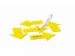 OUTLET Feuille magnétique Symbole Flèche Jaune 40x60 mm