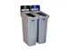 Slim Jim Recyclingstation Duits Deksel Gesloten Zwart Papier Blauw
