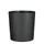Plantenpot Mica Coco met schotel rond antraciet 23.5 x 22.5 cm