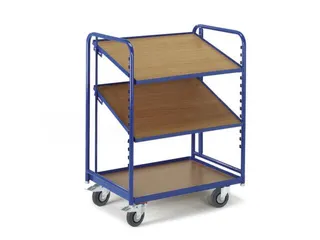 Bijzetwagen Euronorm Bakken 825x610mm 200kg 3 Etages Hout - 3