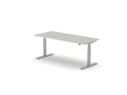 Elektrisch ihv bureau,HxBxD 650-1310x1800x800mm,blad lichtgrijs