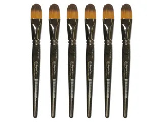 Penseel Kangaro Serie 342 kattentong Nr. 24 synthetisch doos 6 stuks - 1