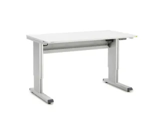 Werktafel Esd Staalbuis 700-1100x1500x800mm Hoogte Verstelbaar Grijs - 2