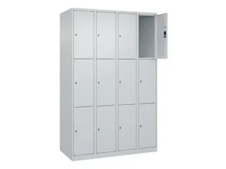 lockerkast,HxBxD 1850x1200x500mm,4x3vakken,vak B 300mm,cil.-slot - 1