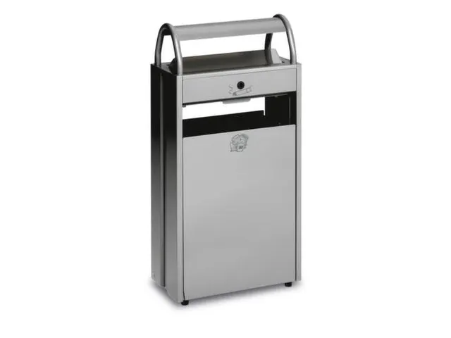 Combi-Asbak 8/60 liter Zilver 960x480x250 Overkapping Verzinkt Zilver