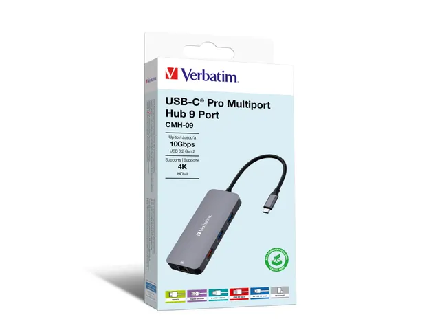 USB-C Pro multipoort-hub 9-poorts (CMH-09)