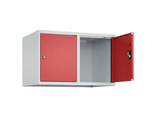 opzetkast,v. locker,2vak.,vak B 400mm,HxBxD 500x800x500mm,cilinderslot