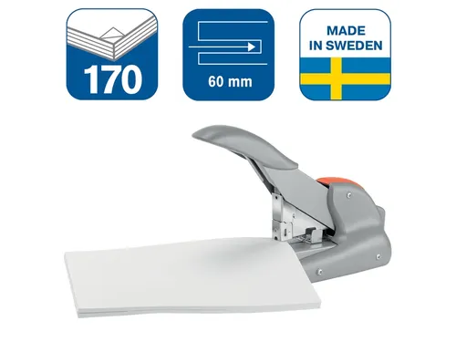 Blokhechter Rapid Duax Flat Clinch 170vel zilver/oranje