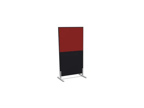 scheidingswand,HxB 1545x800mm,CC-zwart,BN4011-rood