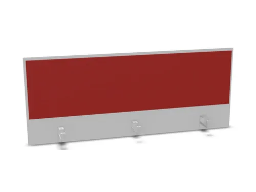 opzetpaneel bureau aanbouw achter MP-lichtgrijs BN4011-rood 1400mm