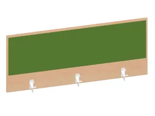 baliepaneel,v. bureau,aanbouw achter,B 1200mm,NE-esdoorn,BN7048-groen - 1