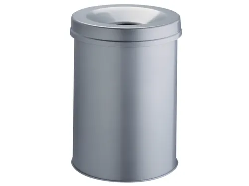 prullenmand zelfblussend 30 liter HxØ 492x315mm kop lichtgrijs