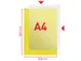 L-map Esselte Standaard A4 Pp Geel 0.11mm