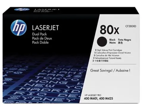 toner 80X 6 900 pagina's OEM CF280XD zwart duopack