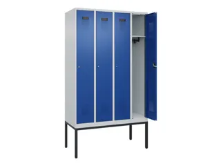 locker,HxBxD 2120x1200x500mm,4vak,vak B 300mm,cil.-slot,voetonderstel - 1