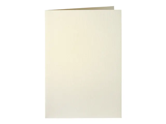 Correspondentiekaart Papicolor dubbel 105x148mm metallic ivoor pak 6 s