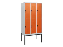dubbeldekse locker,HxBxD 1950x900x500mm,3x2vak.,vak B 300mm