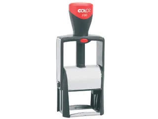 Tekststempel Colop 2100 +bon 6regels 41x24mm zwart - 2