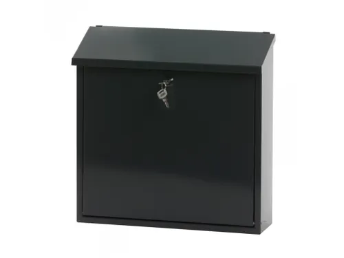 Wandbrievenbus 37cm Antraciet Staal